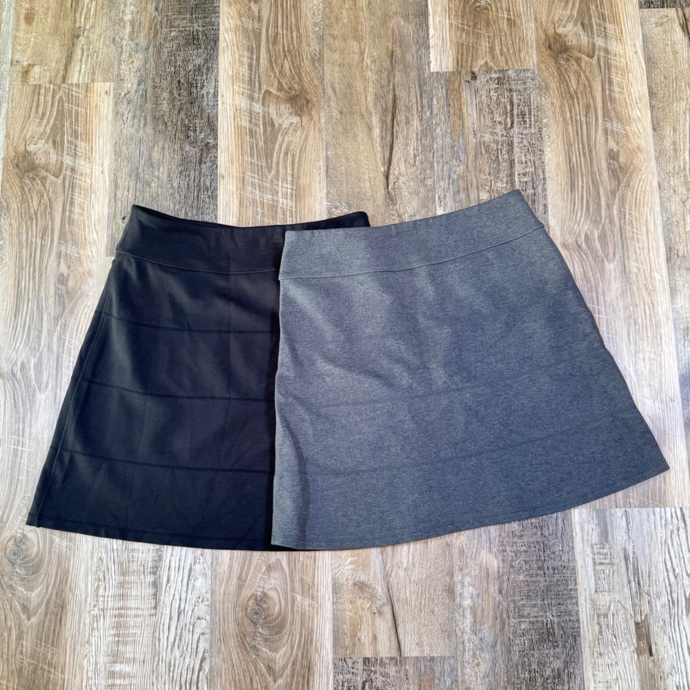 2 Athleta Medium A-Line Mini Skirts Pickleball Golf Tennis Hiking Yoga Gym